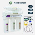 Máy lọc nước Nano Geyser Eco Max 7 cấp không điện, không nước thải tăng cường diệt khuẩn và loại bỏ nước cứng