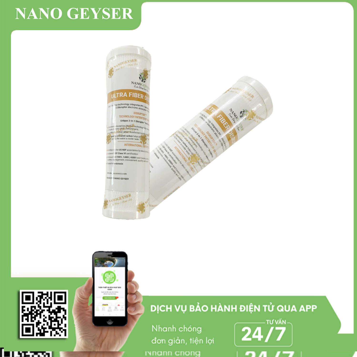 Lõi Ultra Fiber Disruptor Nano Geyser