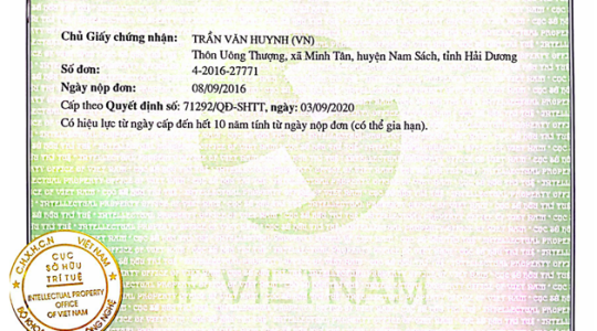 NANO GEYSER thương hiệu duy nhất được BẢO HỘ tại Việt Nam