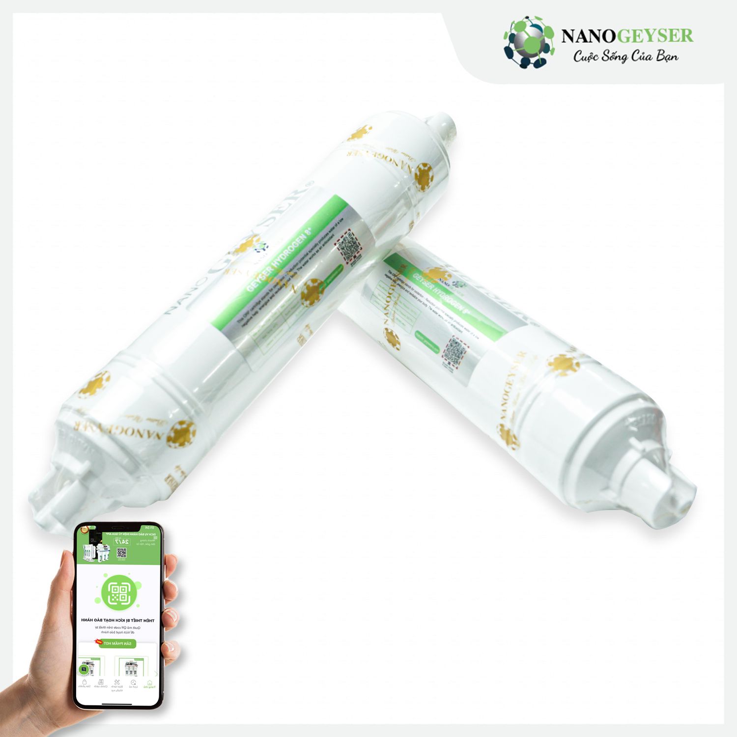 Lõi Hydrogen 8+ Nano Geyser